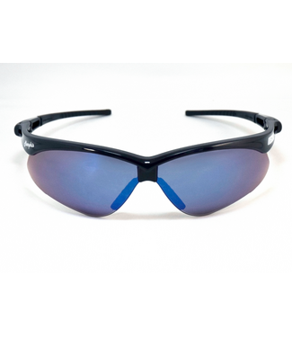 ECHO Safety Sunglasses - Black Frame w/ Blue Lenz