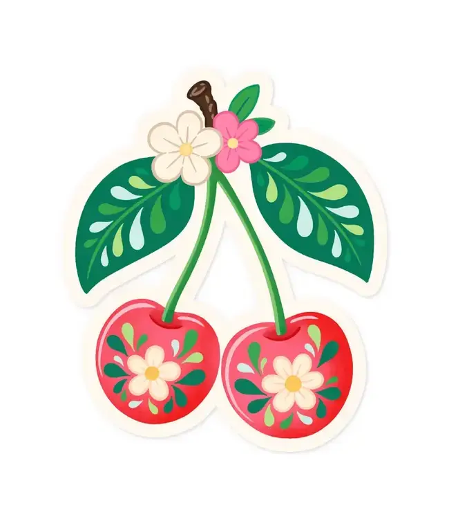 Cherries Vinyl Sticker