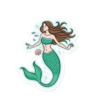 The Retail Supply Mermaid Vinyl Sticker