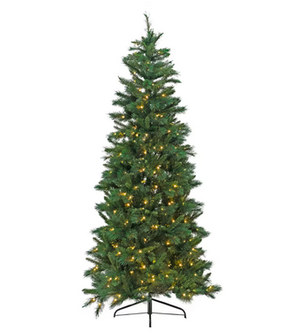 CF Collection TREE SLIM PVC PINE 9'/1134T 510-LED WARM WHITE LIGHTS