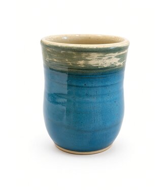 Crafty Inagoodway (C) Handcrafted Tumbler Blue/Cream