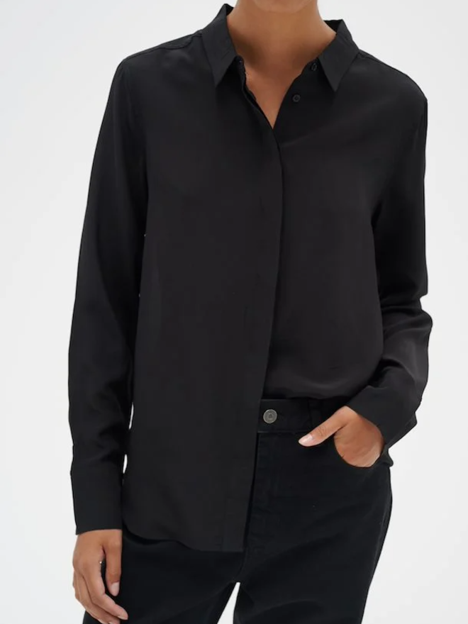 InWear  Rudil Open Back Pullover Black - Tryst Boutique