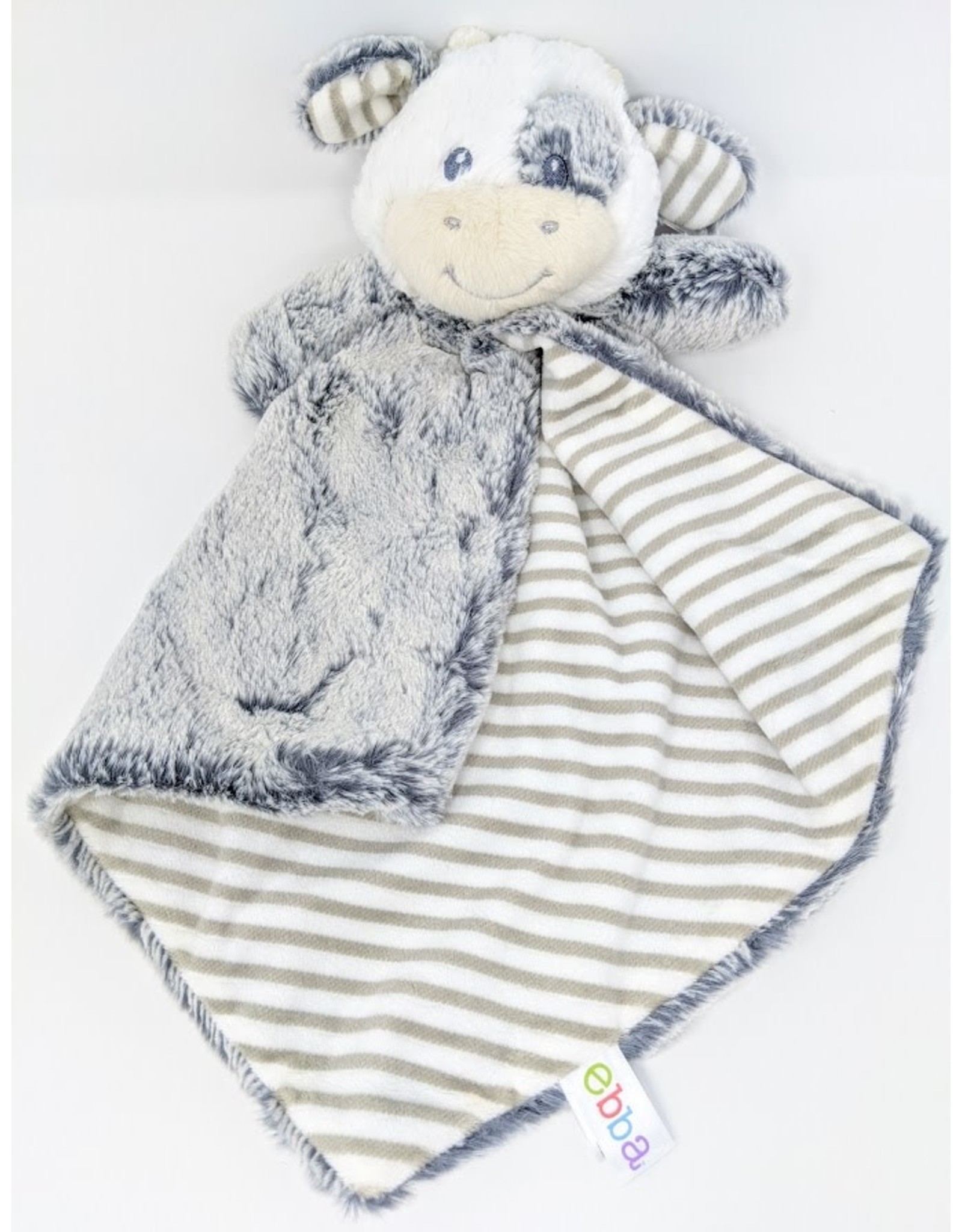 EBBA Coby Cow Cuddler Plush Luvster Baby Blanket 16 