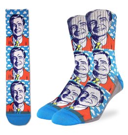 Good Luck Sock Mister Rogers Pop Art Socks, 8-13