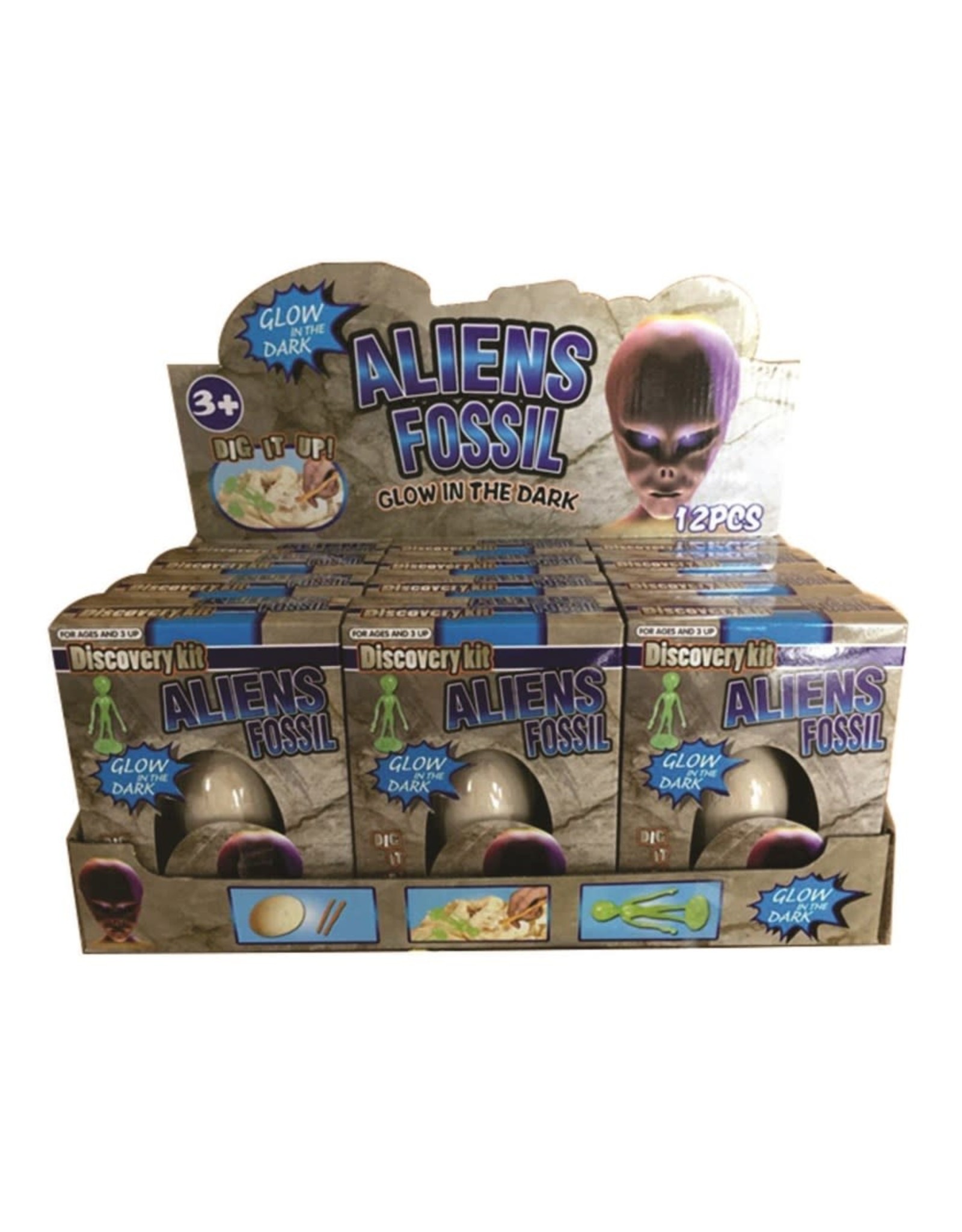 Alien Fossil Egg - glow in dark