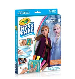 Crayola CW Glitter 12 pgs 5 mini mkr - Frozen