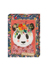 Heye Floral Friends (1000 piece) - Cuddly Panda