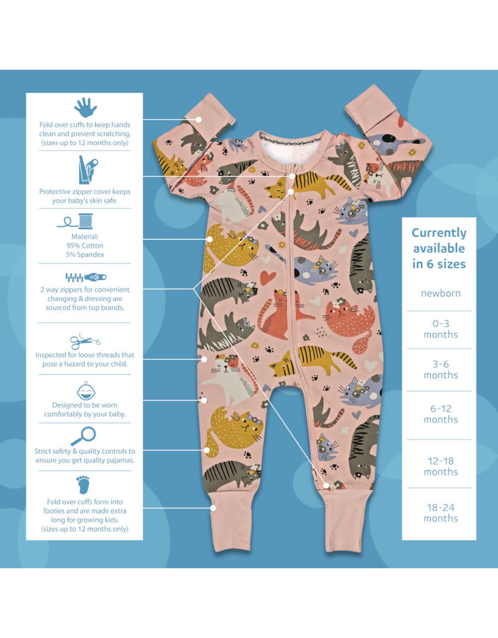 Good Luck Sock Baby Pajamas, Dinosaur -