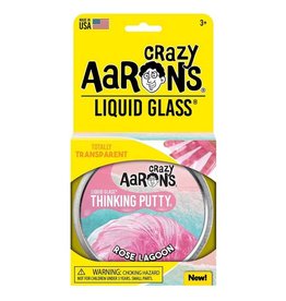 Crazy Aaron's Liquid Glass Rose Lagoon - 4"