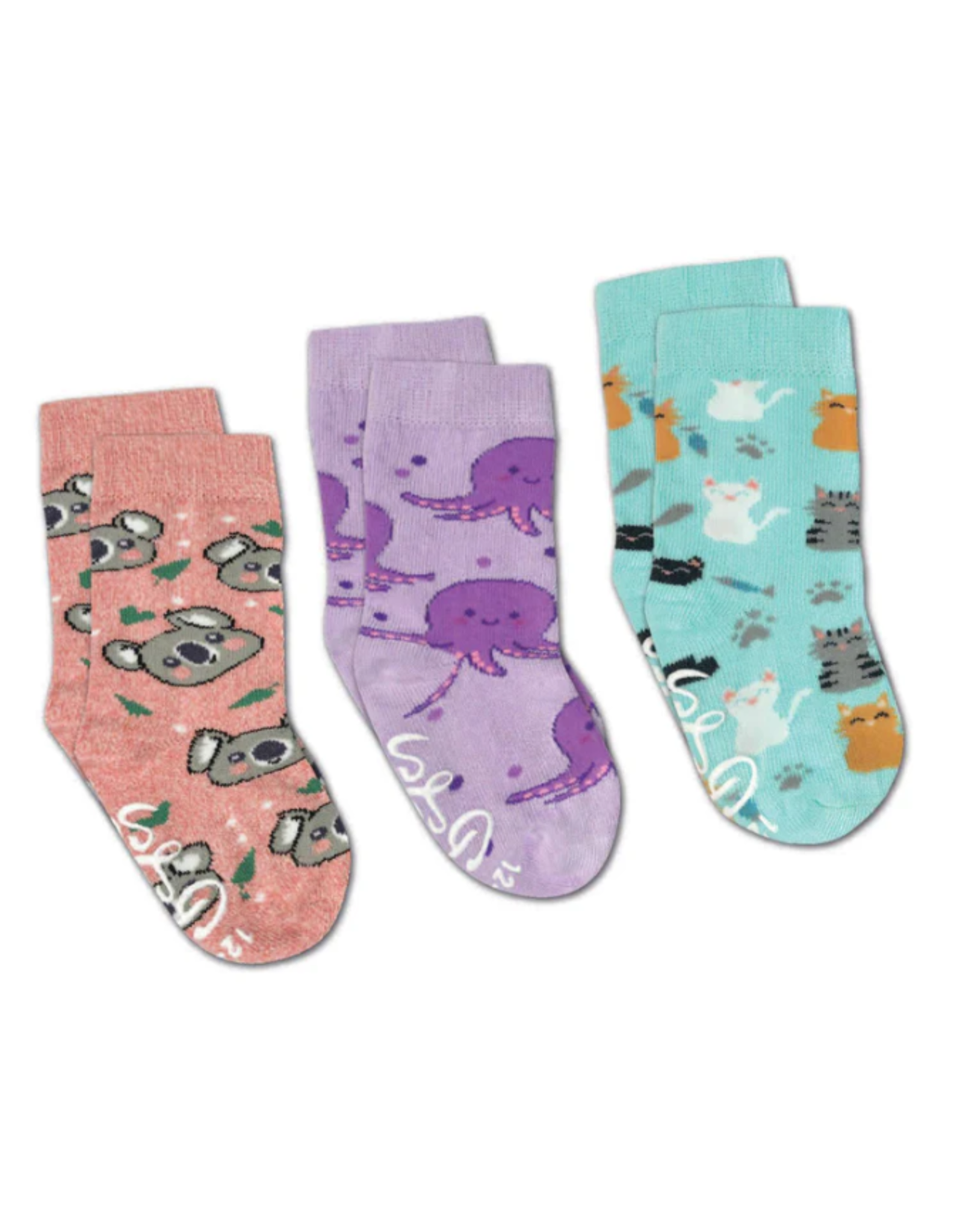 Good Luck Sock Cat/Koala/Octopus Socks, 2-4