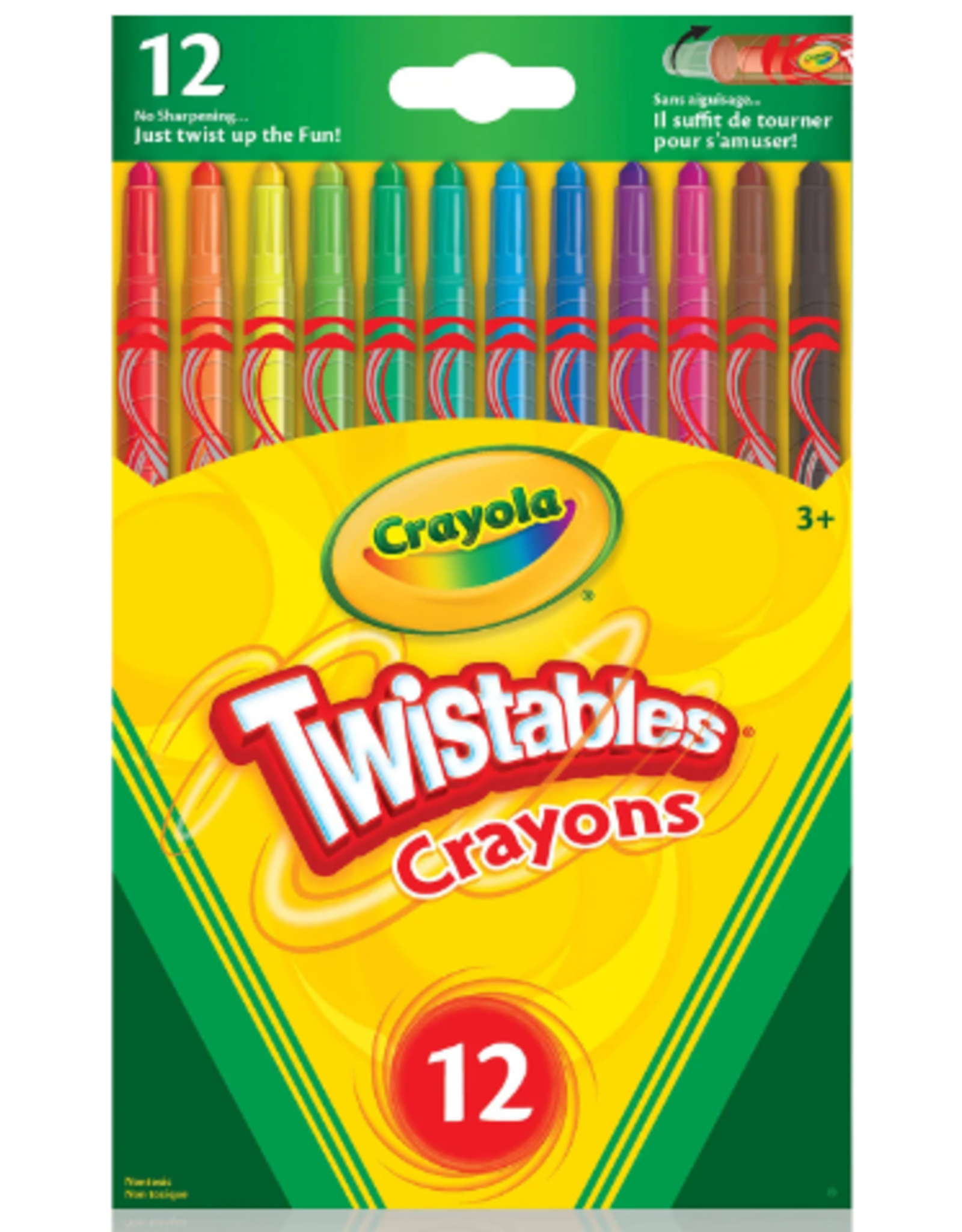 Crayola Crayons - twistable, 12 piece