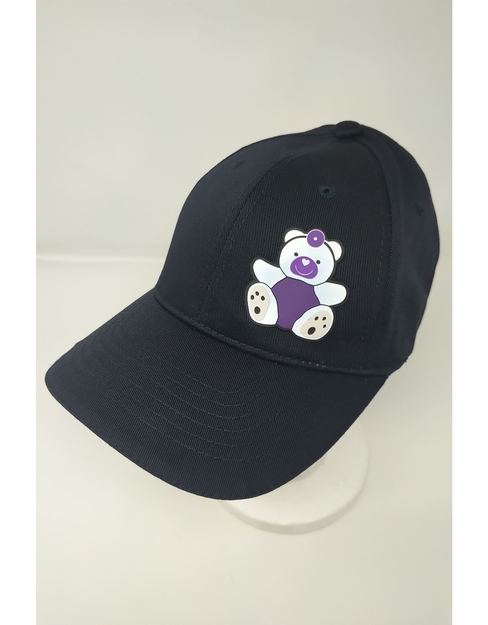 Stollery Adult Hat - purple & white bear