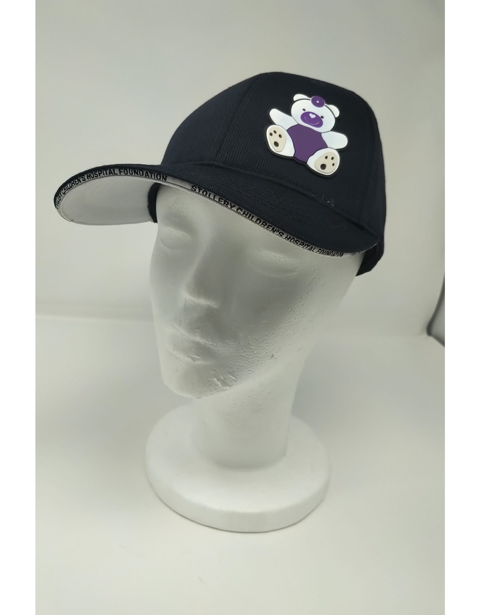 Stollery Adult Hat - purple & white bear