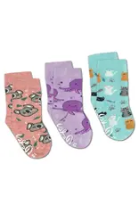 Good Luck Sock Kids 3 pack Socks - Cat/Koala/Octopus Socks