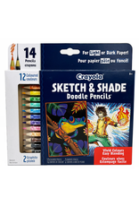 Crayola Coloured Pencils,  Sketch and Shade 14CT
