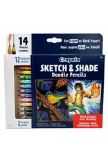 Crayola Coloured Pencils,  Sketch and Shade 14CT