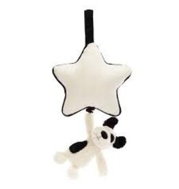 Jellycat Black & Cream Puppy - Musical Pull