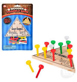 Wooden Tricky Triangle Pin Game