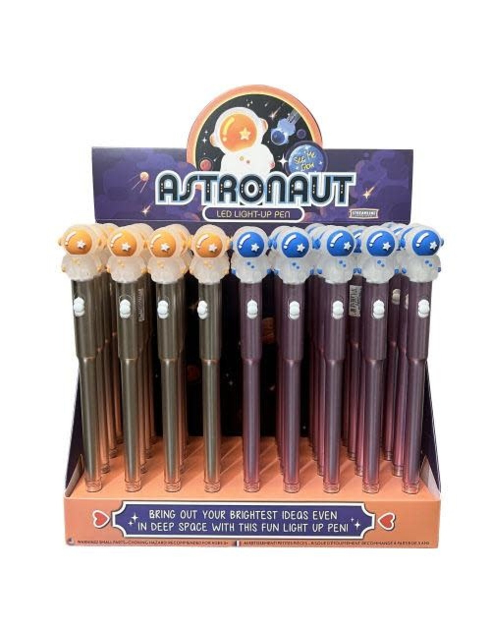 Astronaut Metallic Light Up Pen