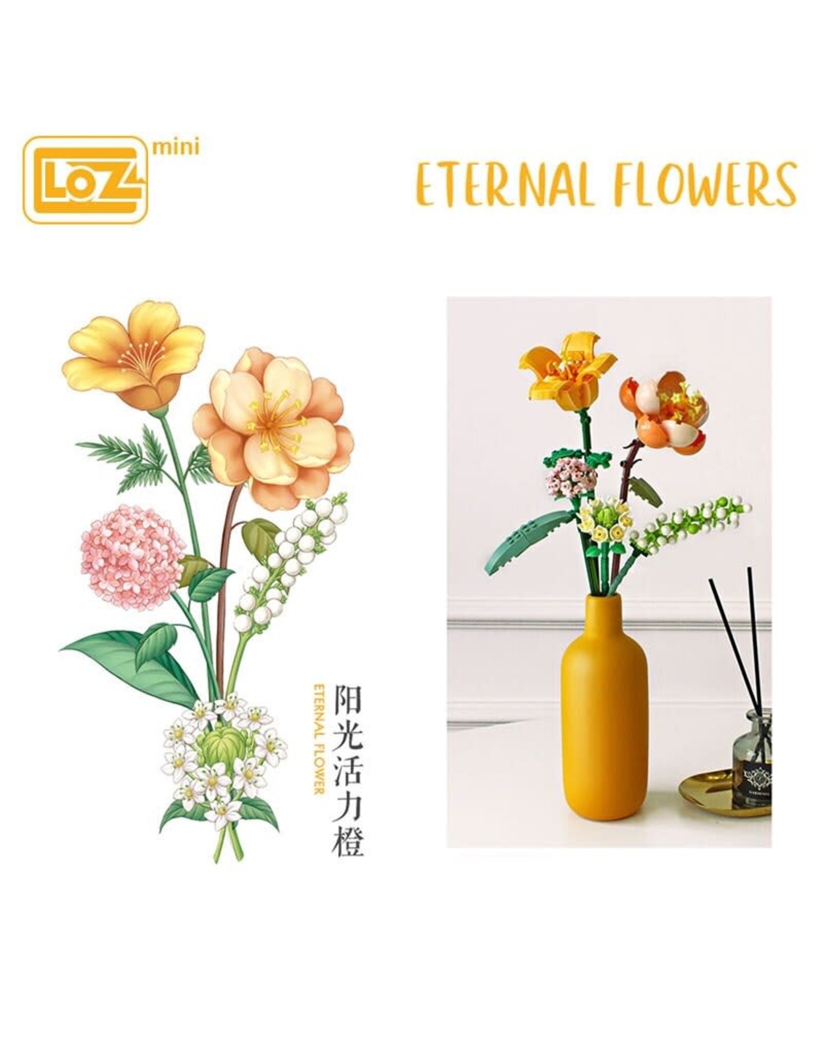 Hibiscus Lily Daisy Hydrangea Eternal FLower