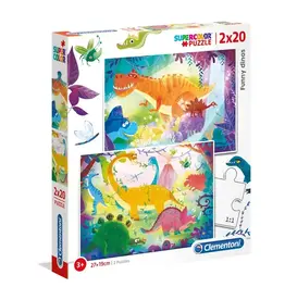 Super Color Puzzle - Dinosaurs