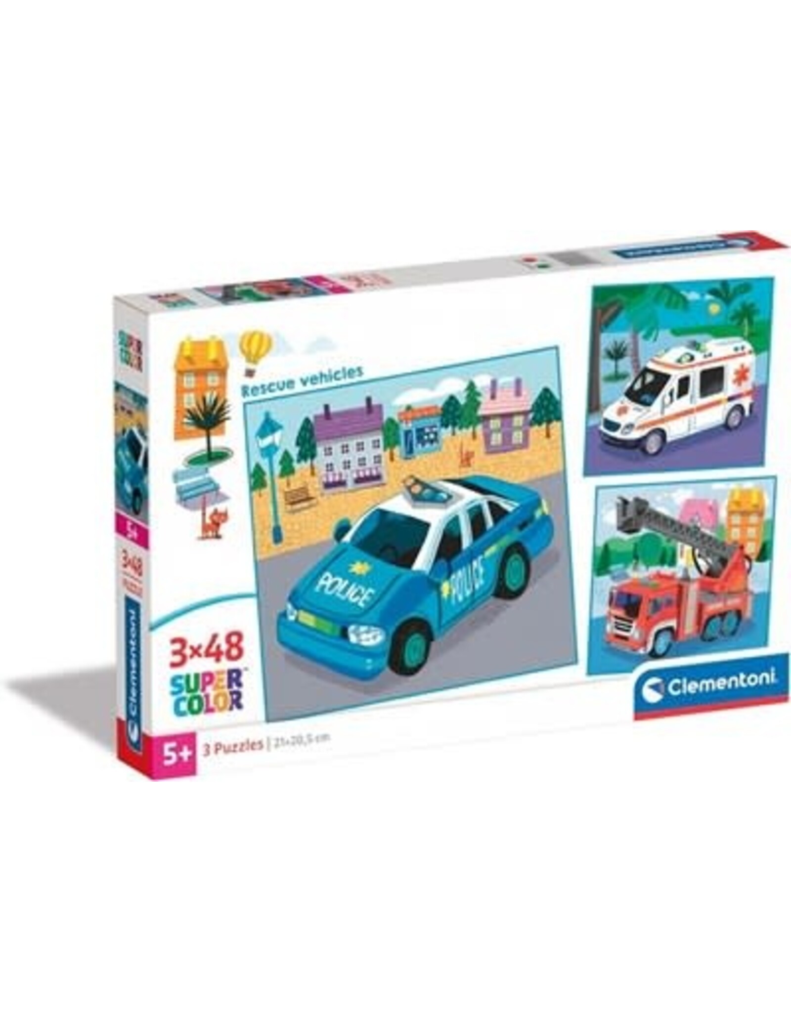 Super Color Puzzle - Rescue Vehicles