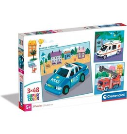 Super Color Puzzle - Rescue Vehicles