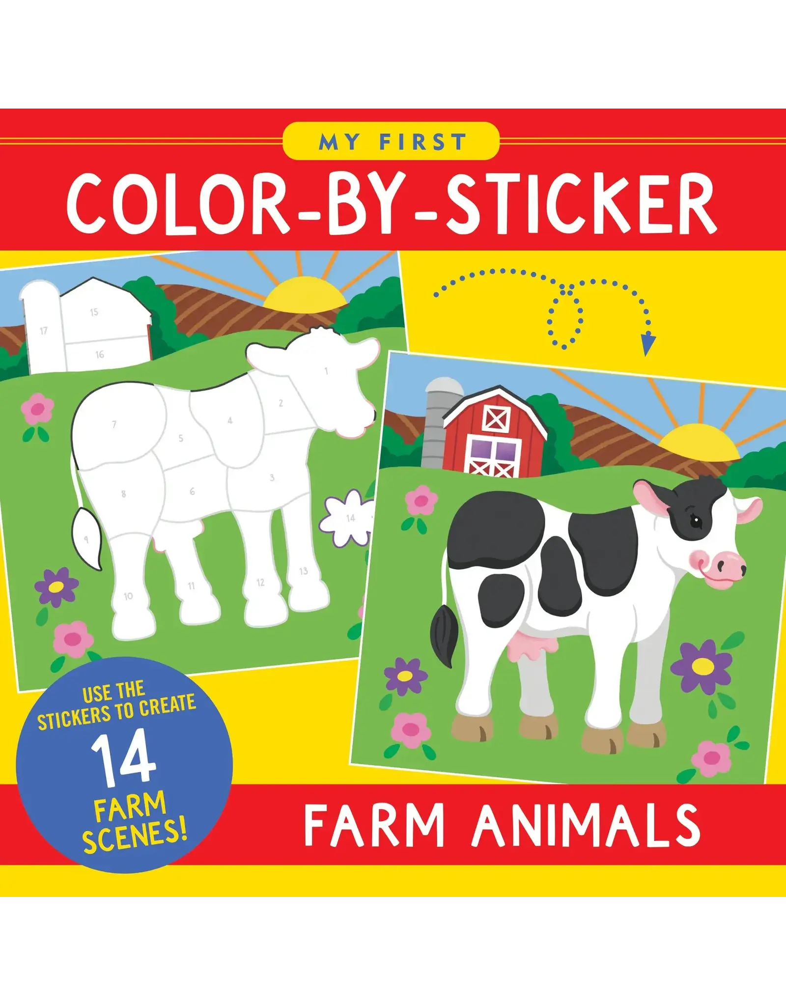 Color-By-Sticker Book - Farm Animals