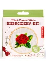 Mini Cross Stitch Kit - rose