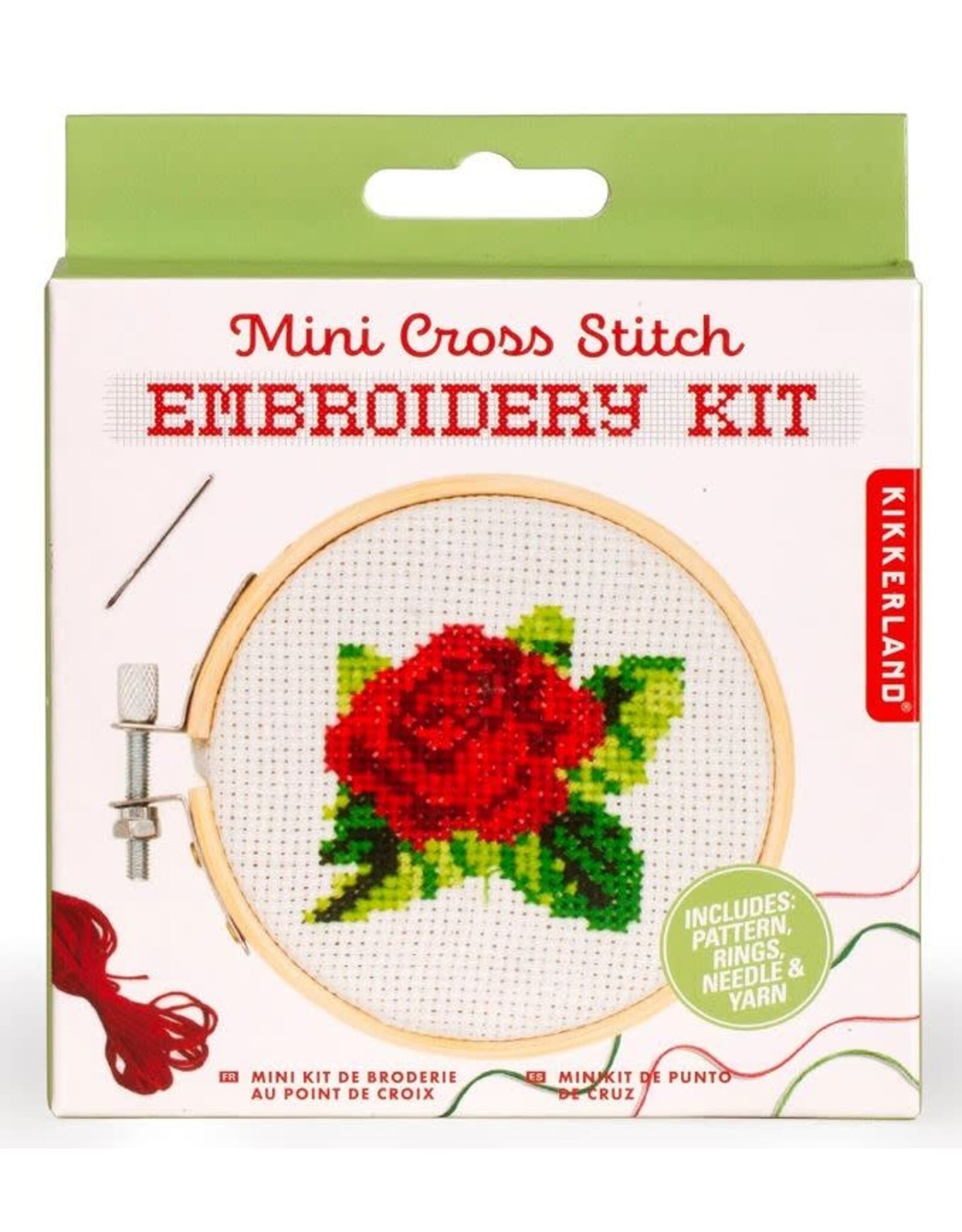 Mini Cross Stitch Kit - rose