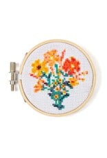 Mini Cross Stitch Kit - flowers
