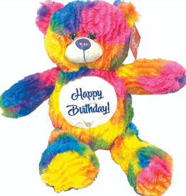 Rainbow Happy Birthday Bear - small