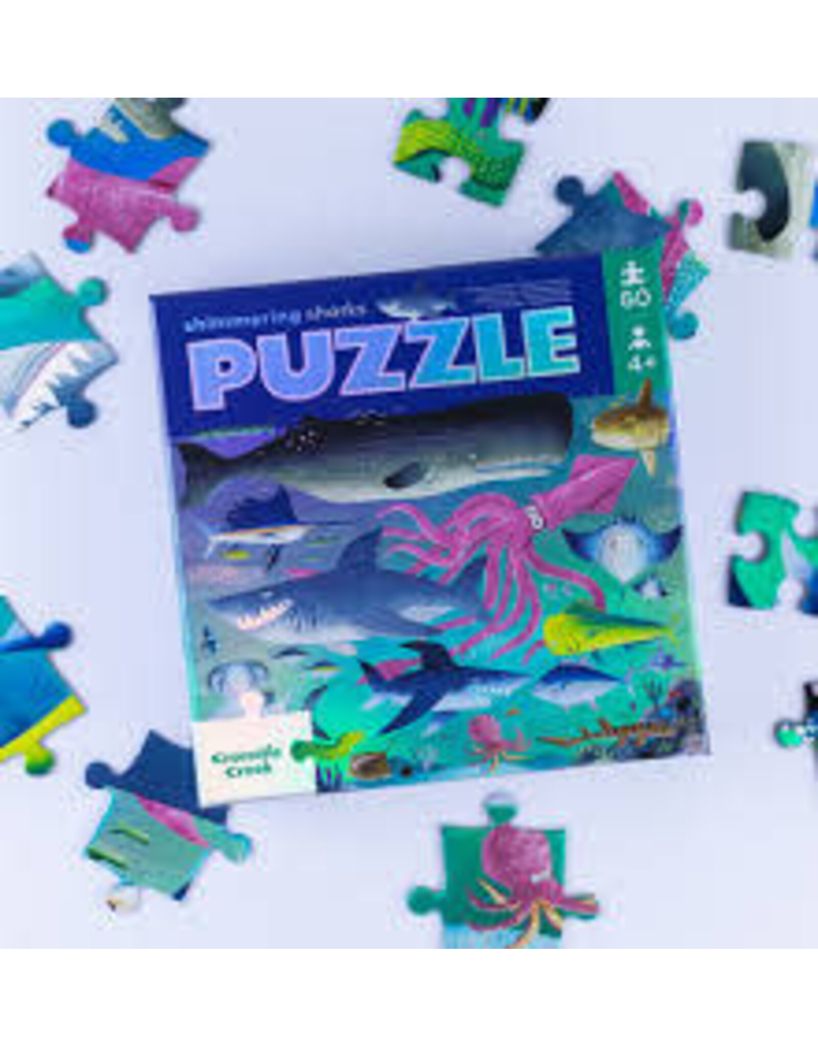 Foil Puzzle - shimmering sharks
