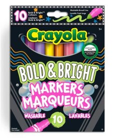 Crayola Markers, Washable Bold and Bright - 10 piece