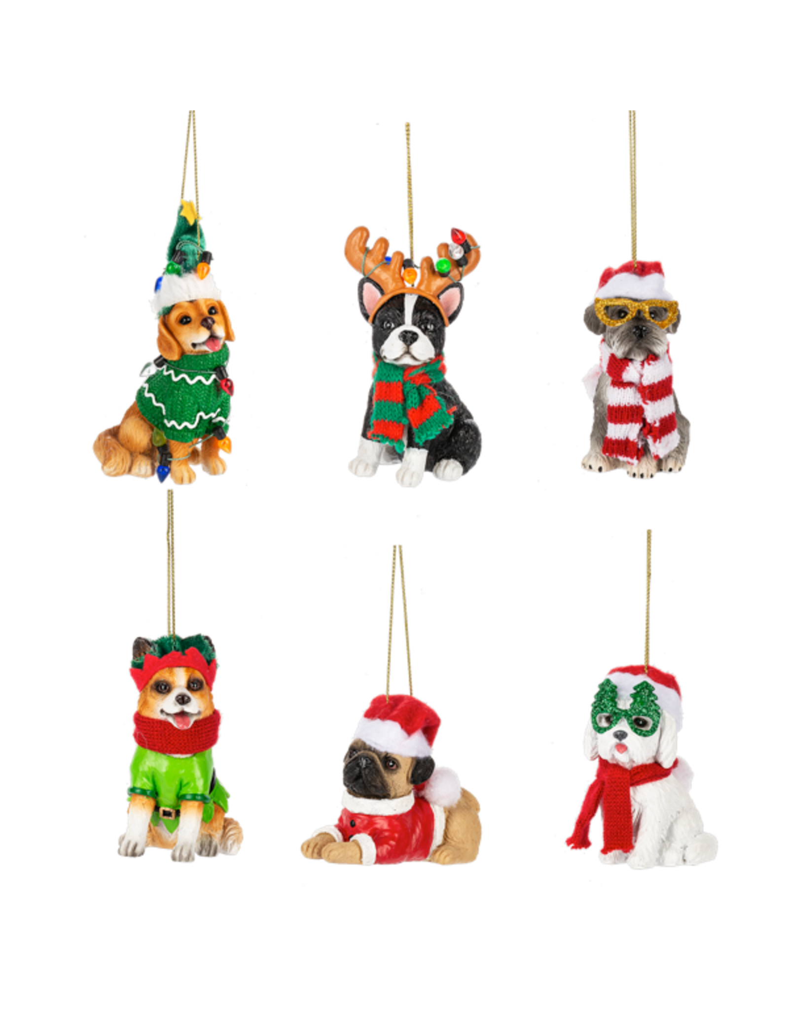 Ganz Fleas Navidad Dog Ornaments
