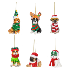 Ganz Fleas Navidad Dog Ornaments
