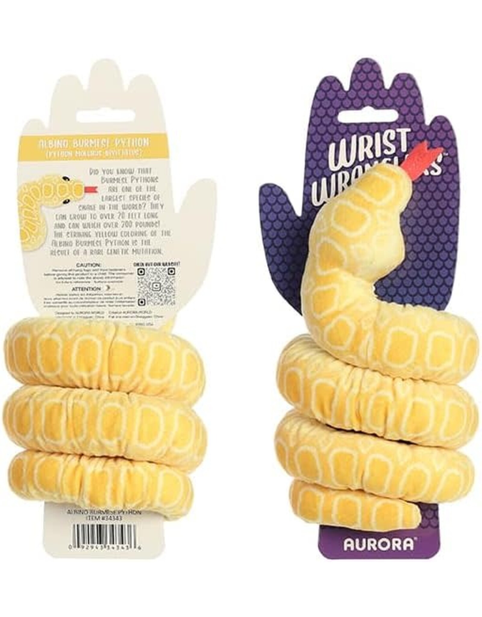 Wristy Wrangler - Albino Burn Python Snake