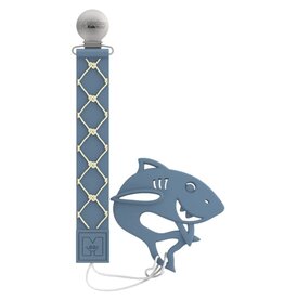 Teether Tether + Tether - nautical baby shark