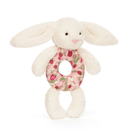 Jellycat Blossom Cream Bunny 'Berry' Ring Rattle
