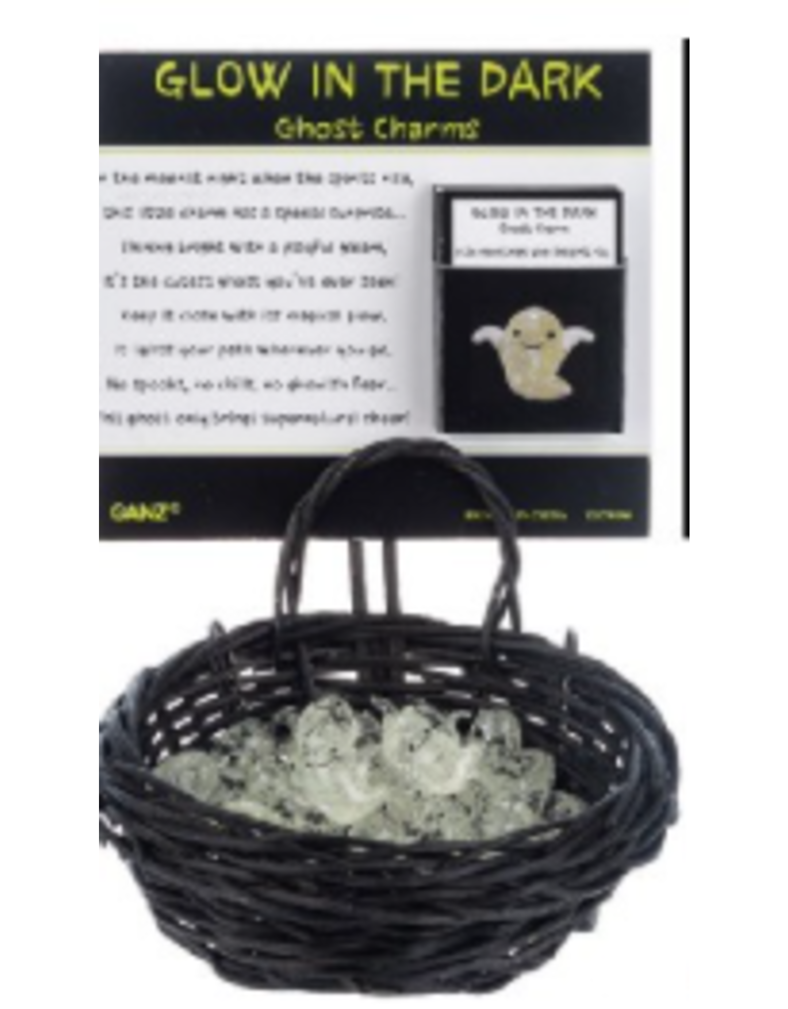 Ganz Glow in the Dark Ghost Charms