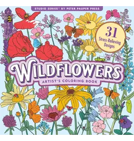 Wildflowers Adult Coloring Book