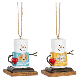 S'mores Pet Lover Ornaments