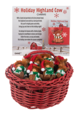 Holiday Highland Cow Charms