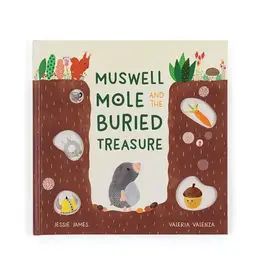 Jellycat Muswell Mole and the Buries Treasurer Book