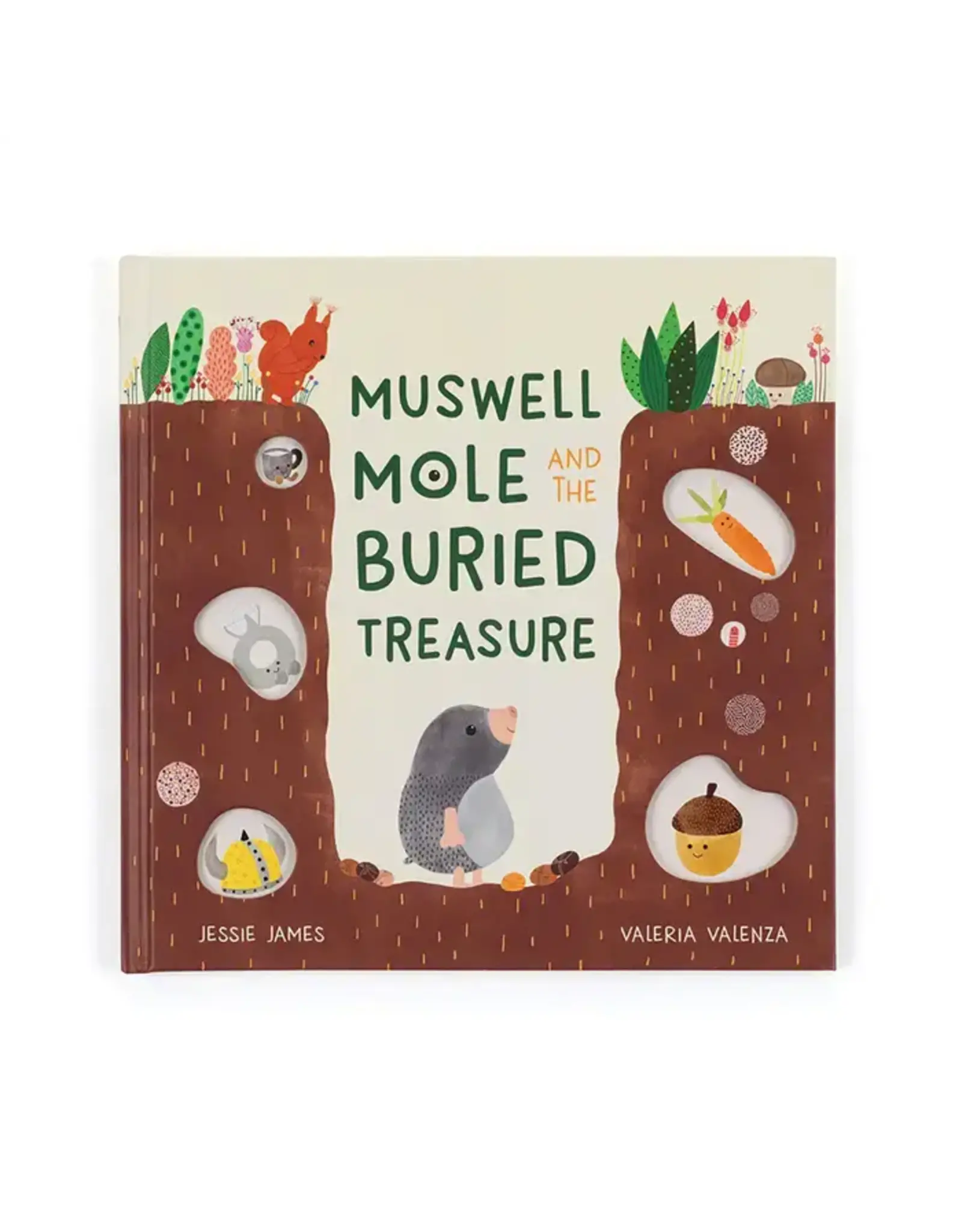 Jellycat Muswell Mole and the Buries Treasurer Book