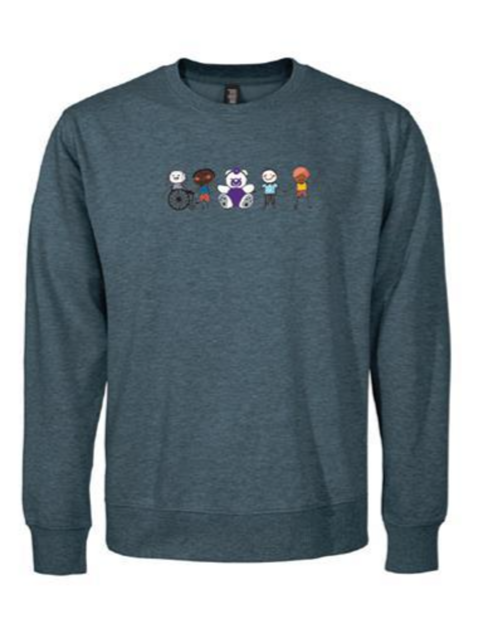 Stollery Adult Crewneck - heather blue