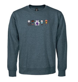 Stollery Adult Crewneck - heather blue
