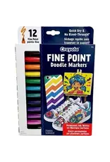 Crayola Markers, Fine Point Doodle 12 CT