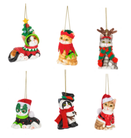 Ganz Fleas Navidad Cat Ornaments