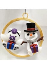 Stollery Ornament - Dr Patchup with snowman